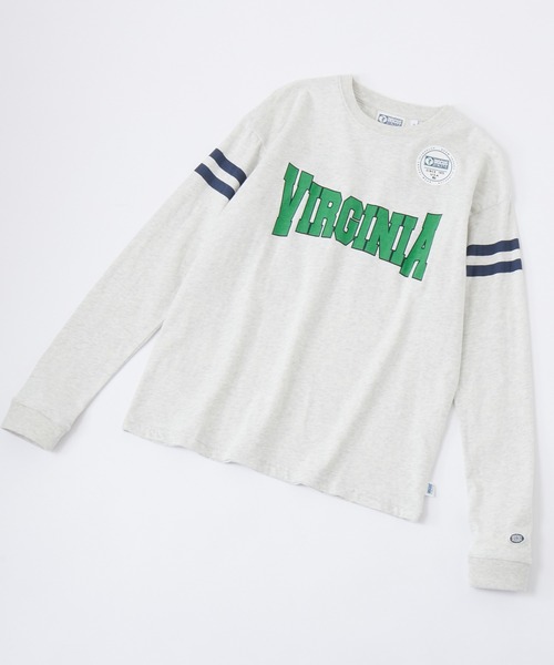 DISCUS ATHLETIC（ディスカス　アスレチック）の「DISCUS ATHLETIC/ディスカス アスレチック 切替ロゴプリントコットンオーバーサイズ長袖Tシャツ（Tシャツ/カットソー・レディース・オートミール/レッド/ブラック/ホワイト/イエロー/グリーン・L/XL/M）」の15枚目の写真