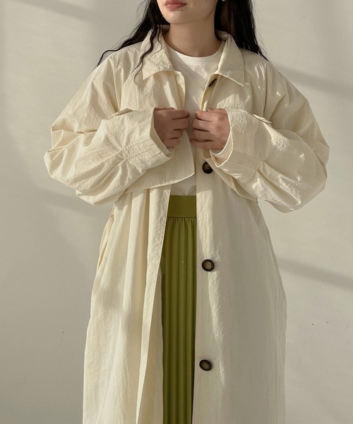 hellam（へラム）の「スタンドカラー ケープトレンチコート（トレンチコート・レディース・ベージュ/アイボリー/ブラック・FREE）」の22枚目の写真