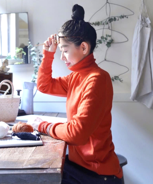 C/Si/Caテンジクタートルネックプルオーバー