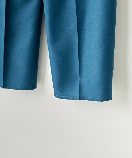 UNIVERSAL OVERALL（ユニバーサルオーバーオール）の「【LaLa Begin6・7月号掲載】[UNIVERSAL OVERALL/ユニバーサルオーバーオール] 別注 ドライツイル センタープレスストレートパンツ（スラックス・レディース・ブラック/ブルー/ブラウン/ベージュ・S/M）」の20枚目の写真