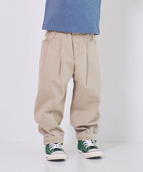 BEAMS mini（ビームスミニ）の「BEAMS mini / ファーマーパンツ 23SS（90～150cm）（デニムパンツ・キッズ・ベージュ/ブルー系その他・120/130/90/150/140/100/110）」の4枚目の写真