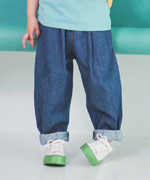 BEAMS mini（ビームスミニ）の「BEAMS mini / ファーマーパンツ 23SS（90～150cm）（デニムパンツ・キッズ・ベージュ/ブルー系その他・120/130/90/150/140/100/110）」の5枚目の写真