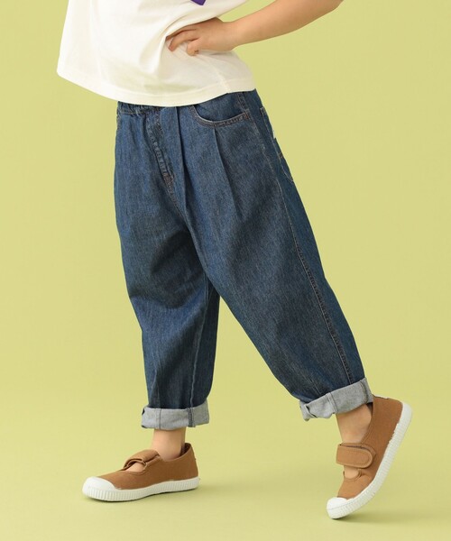 BEAMS mini（ビームスミニ）の「BEAMS mini / ファーマーパンツ 23SS（90～150cm）（デニムパンツ・キッズ・ベージュ/ブルー系その他・120/130/90/150/140/100/110）」の7枚目の写真