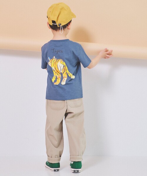 BEAMS mini（ビームスミニ）の「BEAMS mini / ファーマーパンツ 23SS（90～150cm）（デニムパンツ・キッズ・ベージュ/ブルー系その他・120/130/90/150/140/100/110）」の8枚目の写真