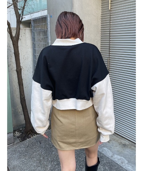 ENVYM(アンビー)の「Eロゴショートスタジャン(スタジャン・レディース・ブラック/ブルー/ホワイト・FREE)」の18枚目の写真