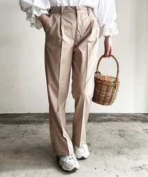 COMMON WARE（コモンウェアー）の「COMMONWARE:TRストレッチ センタープレス フレア パンツ（スラックス）」