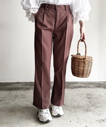 COMMON WARE（コモンウェアー）の「COMMONWARE:TRストレッチ センタープレス フレア パンツ（スラックス）」