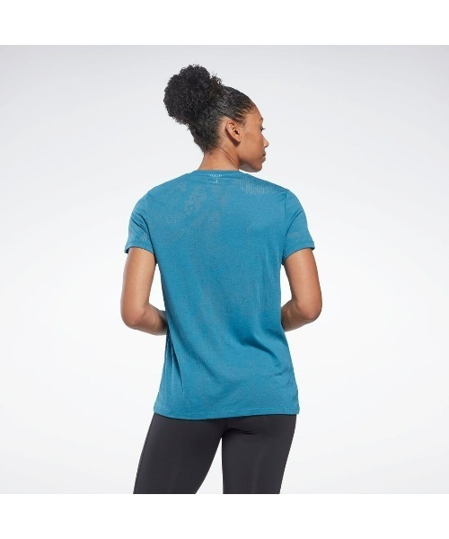 Reebok(リーボック)の「バーンアウト Tシャツ / Burnout Tee(Tシャツ/カットソー・レディース・ブルー/ライトパープル/ブラック・LARGE/MEDIUM/SMALL/X-LARGE/X-SMALL)」の9枚目の写真