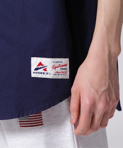 AVIREX（アヴィレックス）の「【直営店限定】BASE BALL SHIRT / ベースボール シャツ / AVIREX / アヴィレックス（シャツ/ブラウス・メンズ・ブラック/ネイビー/グリーン・L/XL/M）」の13枚目の写真
