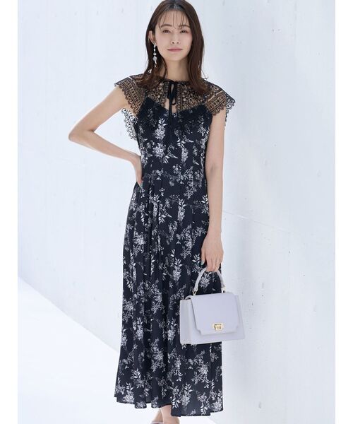 MERCURYDUO（マーキュリーデュオ）の「2WAYレースフレアワンピース（ワンピース・レディース・ブラック/その他1/アイボリー・SMALL/MEDIUM）」の9枚目の写真