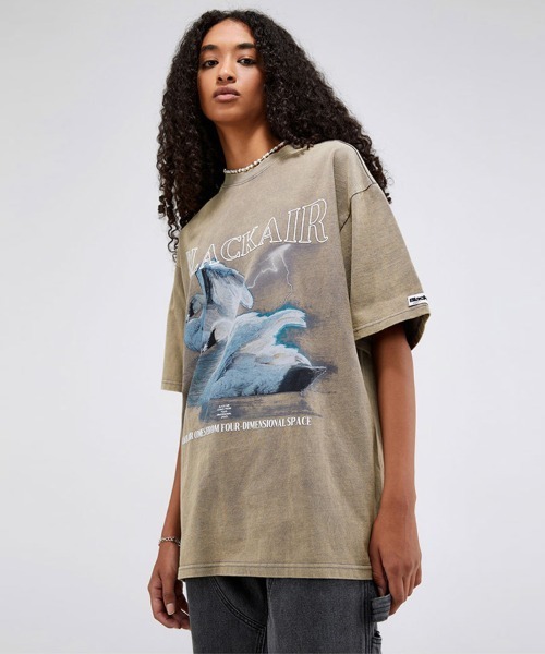 Ressaca(レサーカ)の「オーバーサイズ グラフィックロゴプリント クルーネック半袖Tシャツ(Tシャツ/カットソー・メンズ・ブラック/カーキ/ブラック系その他・M/L/XL/XXL)」の15枚目の写真