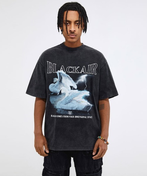 Ressaca(レサーカ)の「オーバーサイズ グラフィックロゴプリント クルーネック半袖Tシャツ(Tシャツ/カットソー・メンズ・ブラック/カーキ/ブラック系その他・M/L/XL/XXL)」の16枚目の写真