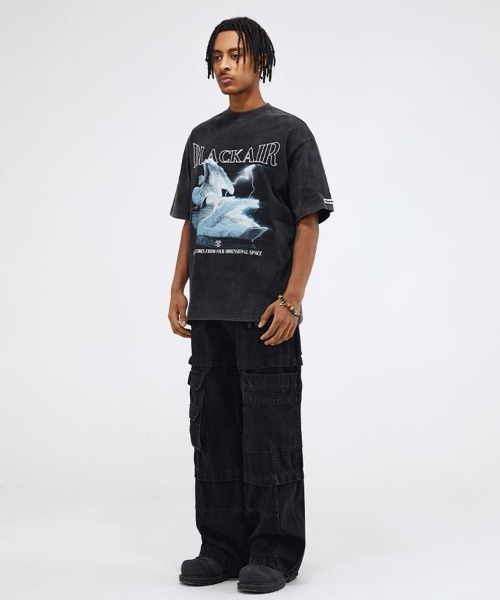 Ressaca(レサーカ)の「オーバーサイズ グラフィックロゴプリント クルーネック半袖Tシャツ(Tシャツ/カットソー・メンズ・ブラック/カーキ/ブラック系その他・M/L/XL/XXL)」の18枚目の写真