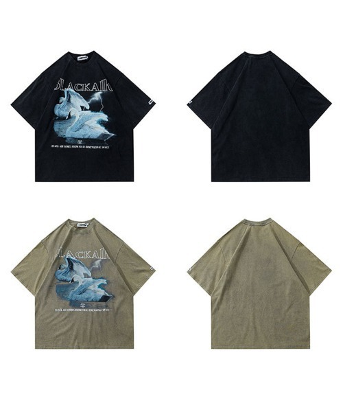 Ressaca(レサーカ)の「オーバーサイズ グラフィックロゴプリント クルーネック半袖Tシャツ(Tシャツ/カットソー・メンズ・ブラック/カーキ/ブラック系その他・M/L/XL/XXL)」の17枚目の写真