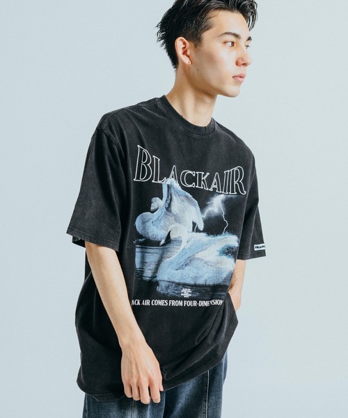 Ressaca(レサーカ)の「オーバーサイズ グラフィックロゴプリント クルーネック半袖Tシャツ(Tシャツ/カットソー・メンズ・ブラック/カーキ/ブラック系その他・M/L/XL/XXL)」の4枚目の写真