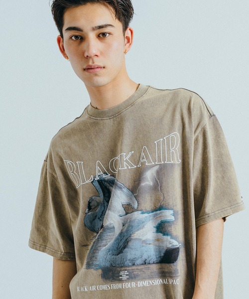 Ressaca(レサーカ)の「オーバーサイズ グラフィックロゴプリント クルーネック半袖Tシャツ(Tシャツ/カットソー・メンズ・ブラック/カーキ/ブラック系その他・M/L/XL/XXL)」の9枚目の写真
