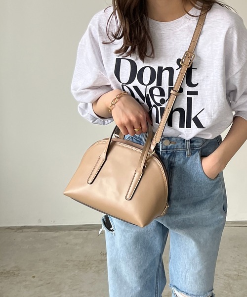 210nouve(トゥージュヌーブ)の「2WAYミニボストンバッグ(ボストンバッグ・レディース・ブラック/グレイッシュベージュ/アイボリー/ブルー・FREE)」の17枚目の写真