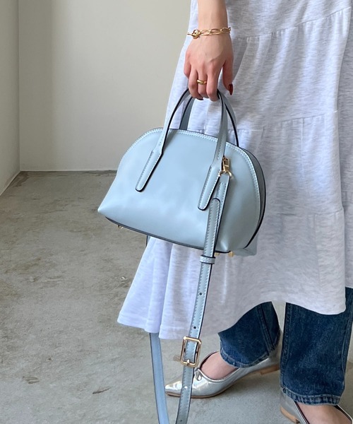 210nouve(トゥージュヌーブ)の「2WAYミニボストンバッグ(ボストンバッグ・レディース・ブラック/グレイッシュベージュ/アイボリー/ブルー・FREE)」の20枚目の写真