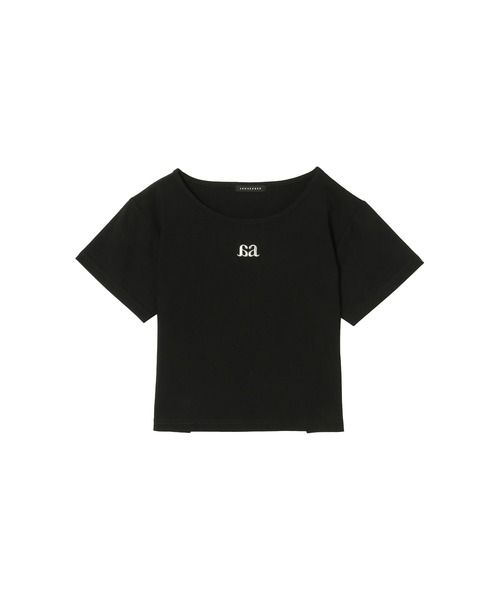 ANDGEEBEE(アンジービー)の「ワンポイントミニT(Tシャツ/カットソー・レディース・ブラック/ホワイト・MEDIUM)」の15枚目の写真