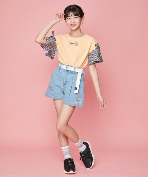 BEP HEART DENIM ショーツ JENNI love（ジェニィラブ）の「ハイウエストショーパン（デニム