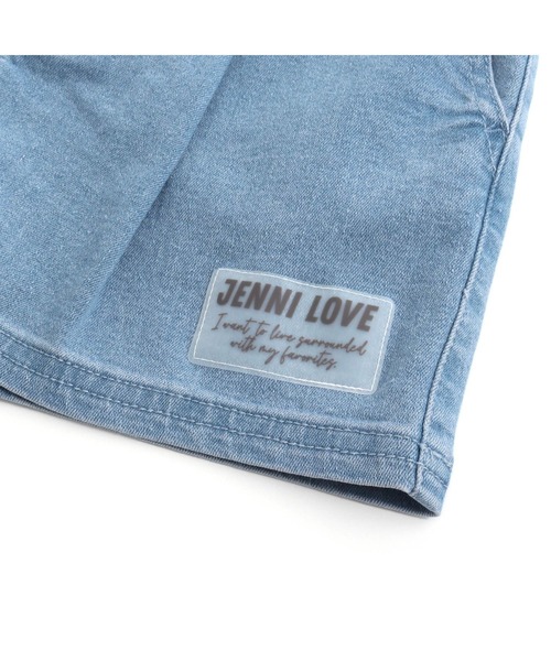 JENNI love（ジェニィラブ）の「ハイウエストショーパン（デニムパンツ・キッズ・ブラック/サックスブルー/ブルー/オフホワイト・140cm/130cm/160cm/150cm）」の17枚目の写真