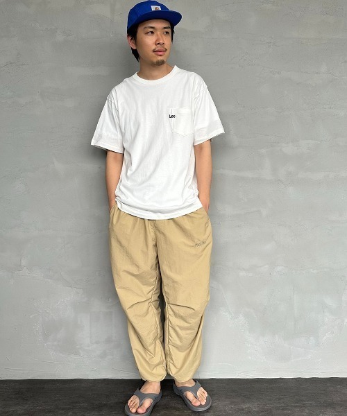 Lee（リー）の「[LEE/リー] ワンポイントロゴ刺繍 ショートスリーブポケットTシャツ（Tシャツ/カットソー・レディース・ホワイト/ブラック・M/L）」の4枚目の写真