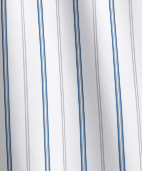 HARE（ハレ）の「トロミストライプシャツ(HARE)（シャツ/ブラウス・メンズ・パープル/ブラック/オフホワイト/ブルー/カーキ・FREE）」の16枚目の写真