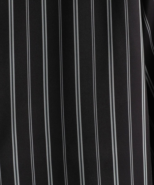 HARE（ハレ）の「トロミストライプシャツ(HARE)（シャツ/ブラウス・メンズ・パープル/ブラック/オフホワイト/ブルー/カーキ・FREE）」の19枚目の写真