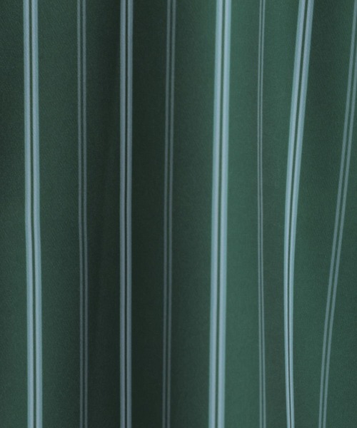 HARE（ハレ）の「トロミストライプシャツ(HARE)（シャツ/ブラウス・メンズ・パープル/ブラック/オフホワイト/ブルー/カーキ・FREE）」の8枚目の写真