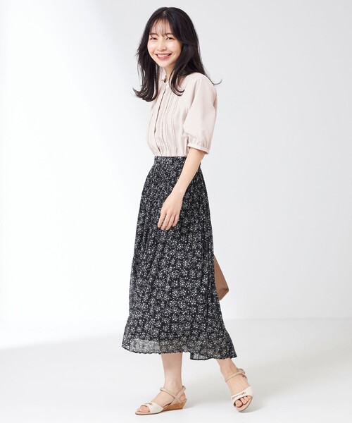 ANY SIS(エニィスィス)の「【洗える】フリルスタンドピンタック ブラウス(シャツ/ブラウス・レディース・ホワイト系/ライトグレー系/スカイブルー系・2)」の7枚目の写真