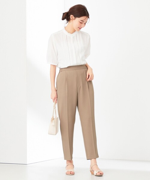 ANY SIS(エニィスィス)の「【洗える】フリルスタンドピンタック ブラウス(シャツ/ブラウス・レディース・ホワイト系/ライトグレー系/スカイブルー系・2)」の9枚目の写真