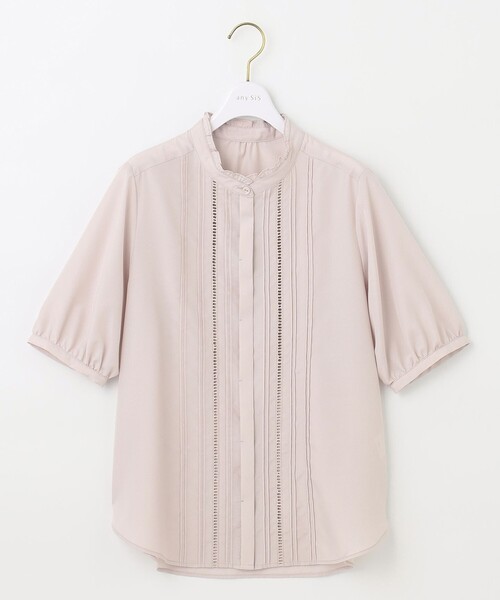 ANY SIS(エニィスィス)の「【洗える】フリルスタンドピンタック ブラウス(シャツ/ブラウス・レディース・ホワイト系/ライトグレー系/スカイブルー系・2)」の11枚目の写真