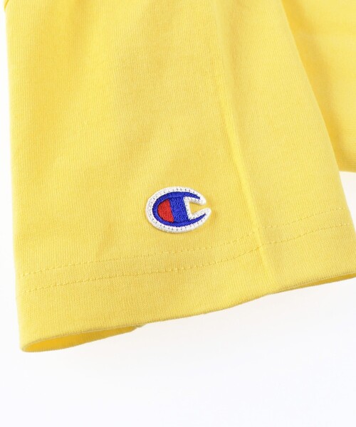 Champion（チャンピオン）の「【Champion チャンピオン】カジュアル半袖Tシャツ（Tシャツ/カットソー・キッズ・レモンイエロー/杢グレー・140/130/100/110/120）」の7枚目の写真