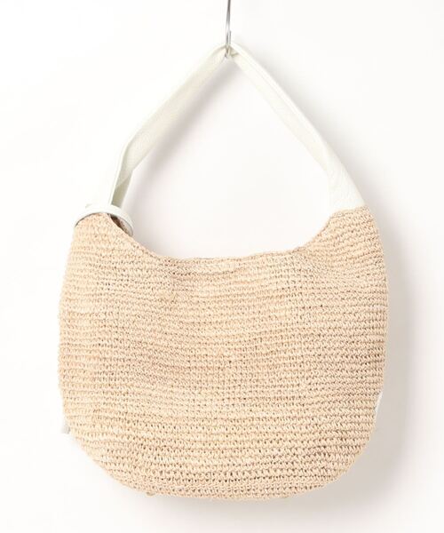 Droite lautreamont（ドロワットロートレアモン）の「アバカタッセルツキバッグ（ハンドバッグ・レディース・ベージュ・FREE）」の5枚目の写真