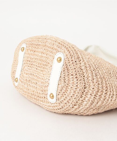 Droite lautreamont（ドロワットロートレアモン）の「アバカタッセルツキバッグ（ハンドバッグ・レディース・ベージュ・FREE）」の9枚目の写真