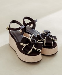 OLIVE des OLIVE | リボン×ジュートモールドサンダル　1031130140(サンダル)