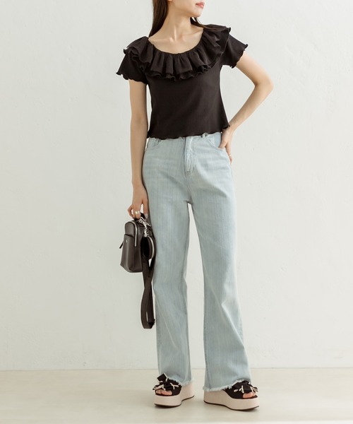 OLIVE des OLIVE（オリーブデオリーブ）の「リボン×ジュートモールドサンダル　1031130140（サンダル・レディース・アイボリー/ブラック・SMALL/MEDIUM/LARGE）」の11枚目の写真