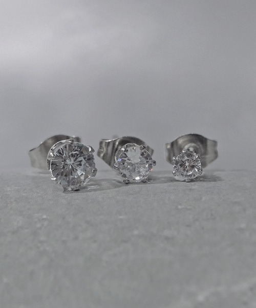 SBG（エスビー）の「SBG ストーンスタッドピアス（ピアス（片耳用）・メンズ・ブラック/シルバー/ブラック系その他/シルバー系その他/ブラック系その他2/シルバー系その他2・FREE）」の16枚目の写真