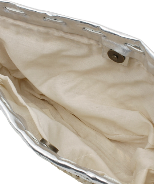 URBAN RESEARCH(アーバンリサーチ)の「UR jujube STAR CLUTH BAG(クラッチバッグ・レディース・ホワイト/シルバー/ブラック・FREE)」の10枚目の写真