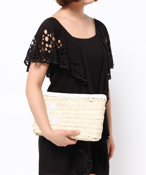 URBAN RESEARCH(アーバンリサーチ)の「UR jujube STAR CLUTH BAG(クラッチバッグ・レディース・ホワイト/シルバー/ブラック・FREE)」の12枚目の写真