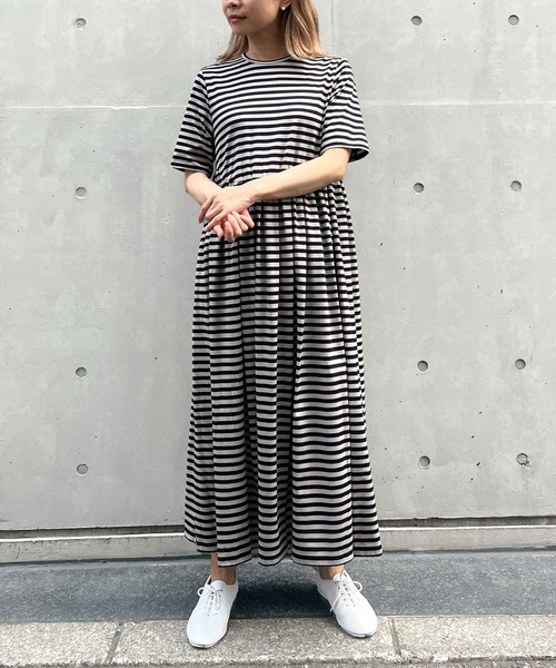 新品 LINGUA FRANCA マリン ボーダー ワンピース リンガフランカ 新品 LINGUA FRANCA マリン ボーダー ワンピース リンガフランカ