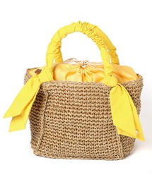 saloon | SALOON(サルーン)/ リボンペーパー手編みトートバッグ 【新色登場】(トートバッグ)