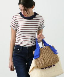 saloon | SALOON(サルーン)/　リボンペーパー手編みトートバッグ　【新色登場】(トートバッグ)