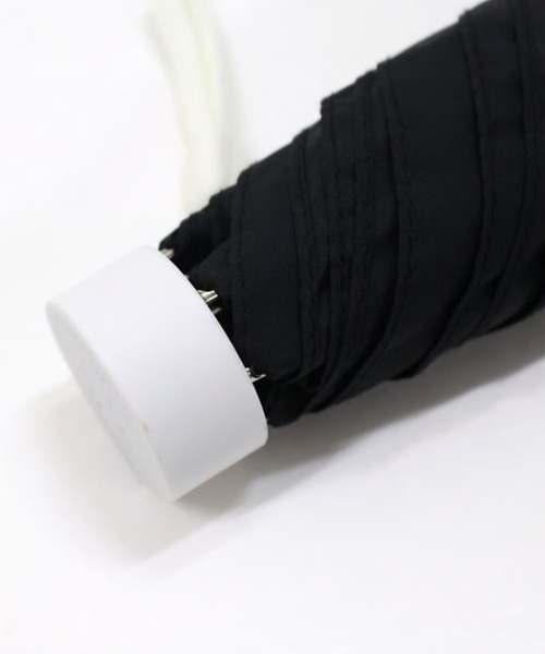 nifty colors（ニフティーカラーズ）の「【nifty colors】晴雨兼用 折りたたみ 耐風 ピーチドロップミニ55 1660（折りたたみ傘・レディース・ネイビー/ホワイト/ライトグリーン/グレー/ブラック/ライトピンク・FREE）」の9枚目の写真