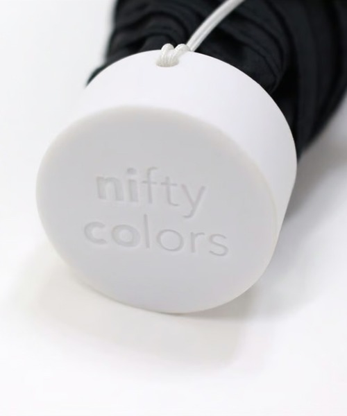 nifty colors（ニフティーカラーズ）の「【nifty colors】晴雨兼用 折りたたみ 耐風 ピーチドロップミニ55 1660（折りたたみ傘・レディース・ネイビー/ホワイト/ライトグリーン/グレー/ブラック/ライトピンク・FREE）」の11枚目の写真