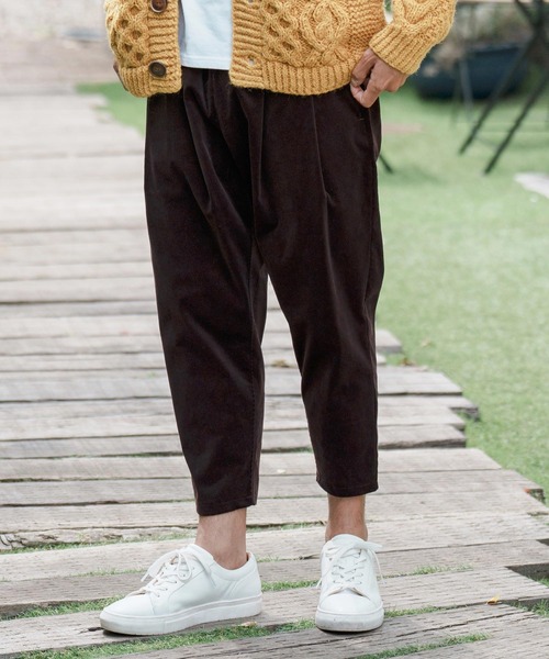 【セール】mp11255-Stretch Corduroy Ankle Tapered Pants テーパードパンツ（その他パンツ）｜CAMBIO（カンビオ）