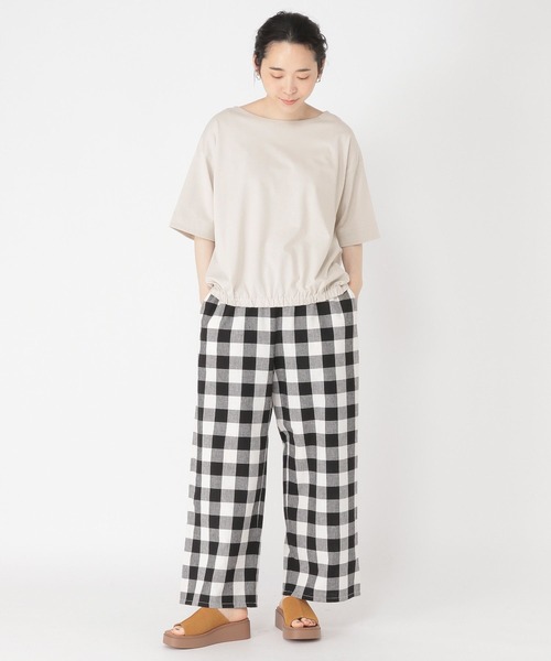 studio CLIP(スタディオクリップ)の「【抗菌防臭/紫外線防止】ギャザーヘムプルオーバー(Tシャツ/カットソー・レディース・ライトグレー/ブラック/オフホワイト/ラベンダー・FREE)」の18枚目の写真