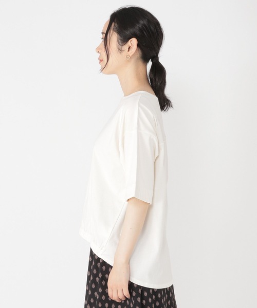 studio CLIP(スタディオクリップ)の「【抗菌防臭/紫外線防止】ギャザーヘムプルオーバー(Tシャツ/カットソー・レディース・ライトグレー/ブラック/オフホワイト/ラベンダー・FREE)」の14枚目の写真