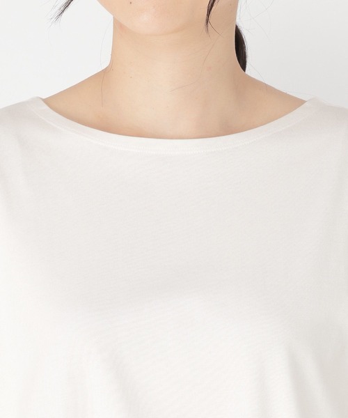 studio CLIP(スタディオクリップ)の「【抗菌防臭/紫外線防止】ギャザーヘムプルオーバー(Tシャツ/カットソー・レディース・ライトグレー/ブラック/オフホワイト/ラベンダー・FREE)」の9枚目の写真