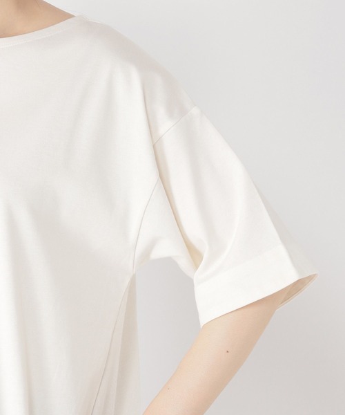 studio CLIP(スタディオクリップ)の「【抗菌防臭/紫外線防止】ギャザーヘムプルオーバー(Tシャツ/カットソー・レディース・ライトグレー/ブラック/オフホワイト/ラベンダー・FREE)」の11枚目の写真